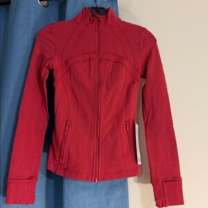 lululemon Define Jacket Luon Size Chalk Red Size 2 NWT